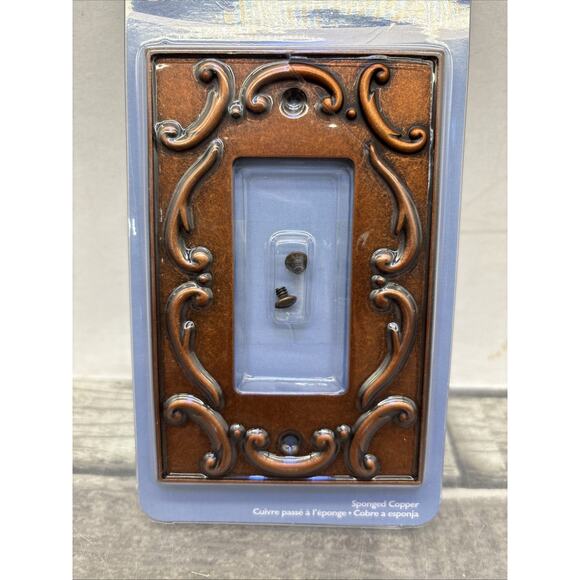 Brainerd 18786 Copper French Lace Single Rocker GFCI Switch Wall Plate {15} - Picture 5 of 11